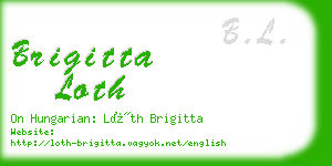 brigitta loth business card